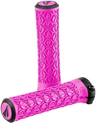 SDG Slater Jr Lock On MTB Handlebar Grips - Neon Pink - 115mm, Neon Pink